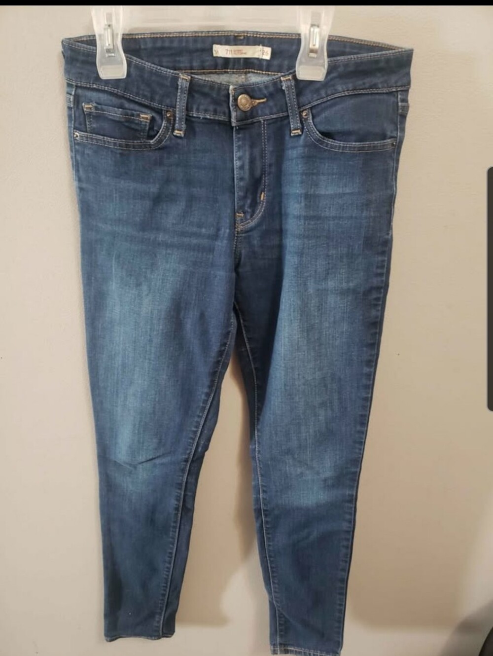 Levi's Dark Wash Skinny Jeans - Blue